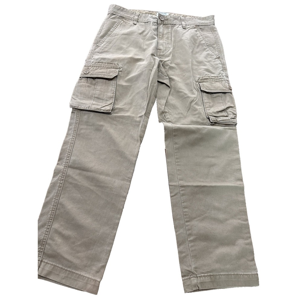 Signature by Levi Strauss Cargo Pants Mens 33x30 Brown Ripstop Utility Workwear
